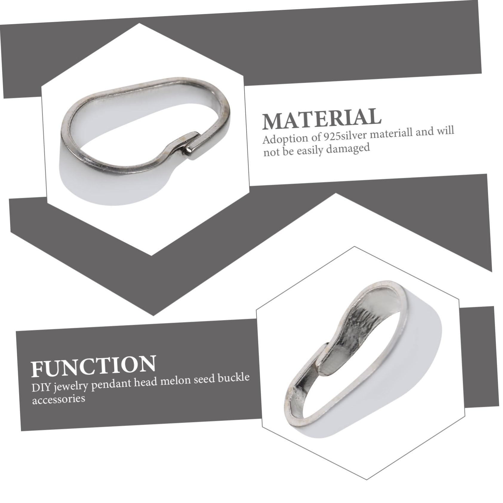 VILLCASE 30stücke Verbindungs-clips Versilberte Schmuckverschlüsse Für Und Armbänder Langlebige Und Praktische Schmuckherstellungszubehörteile