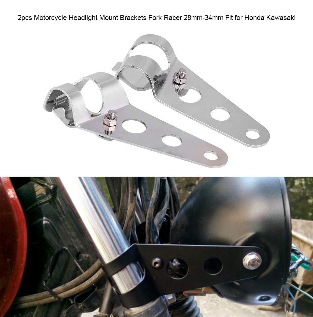 Amazon.co.jp: モーターサイクル ヘッドライトマウントブラケット 28mm