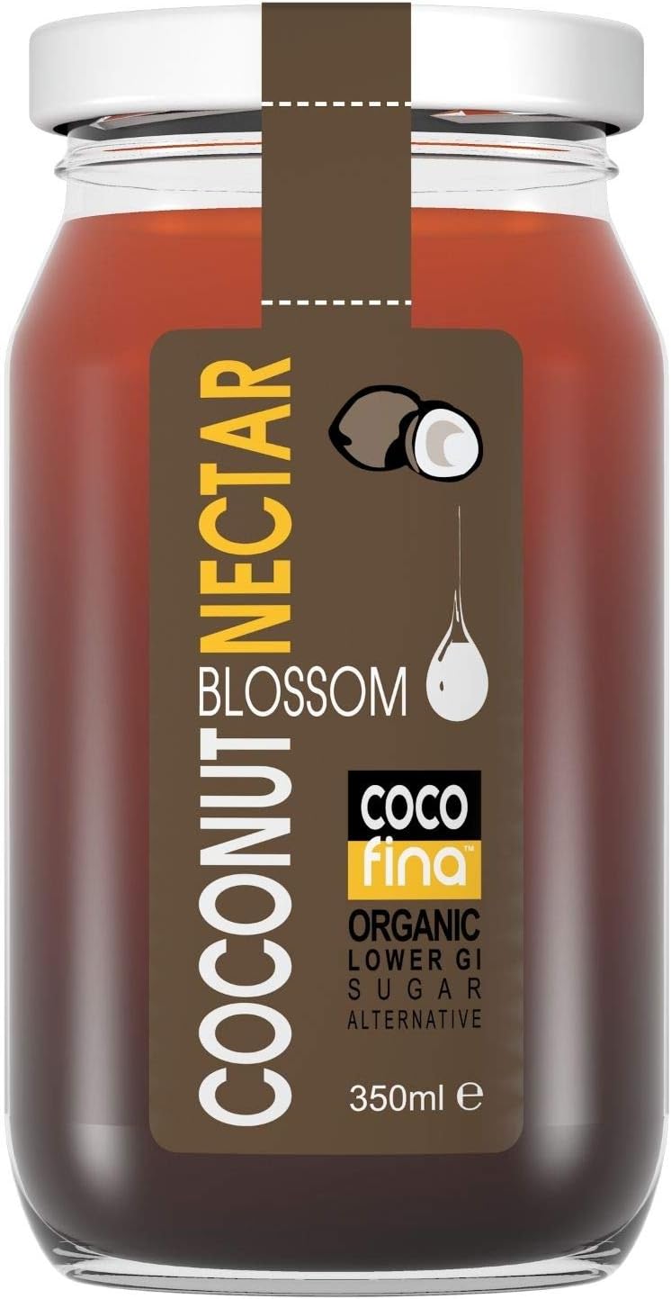 Cocofina Organic Coconut Blossom Nectar Low GI Coconut Syrup Vegan Honey alternative Glass Jar 350ml (PACK OF 1)