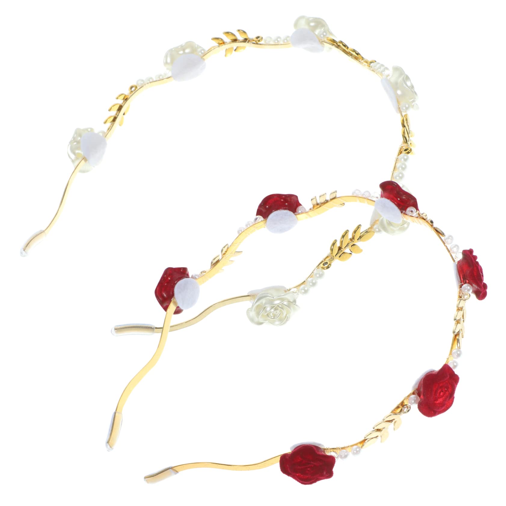 FRCOLOR 5sets Mädchen Haar Zubehör Stirnband Strass Haarband Für Hochzeit 2 Stücke * 5