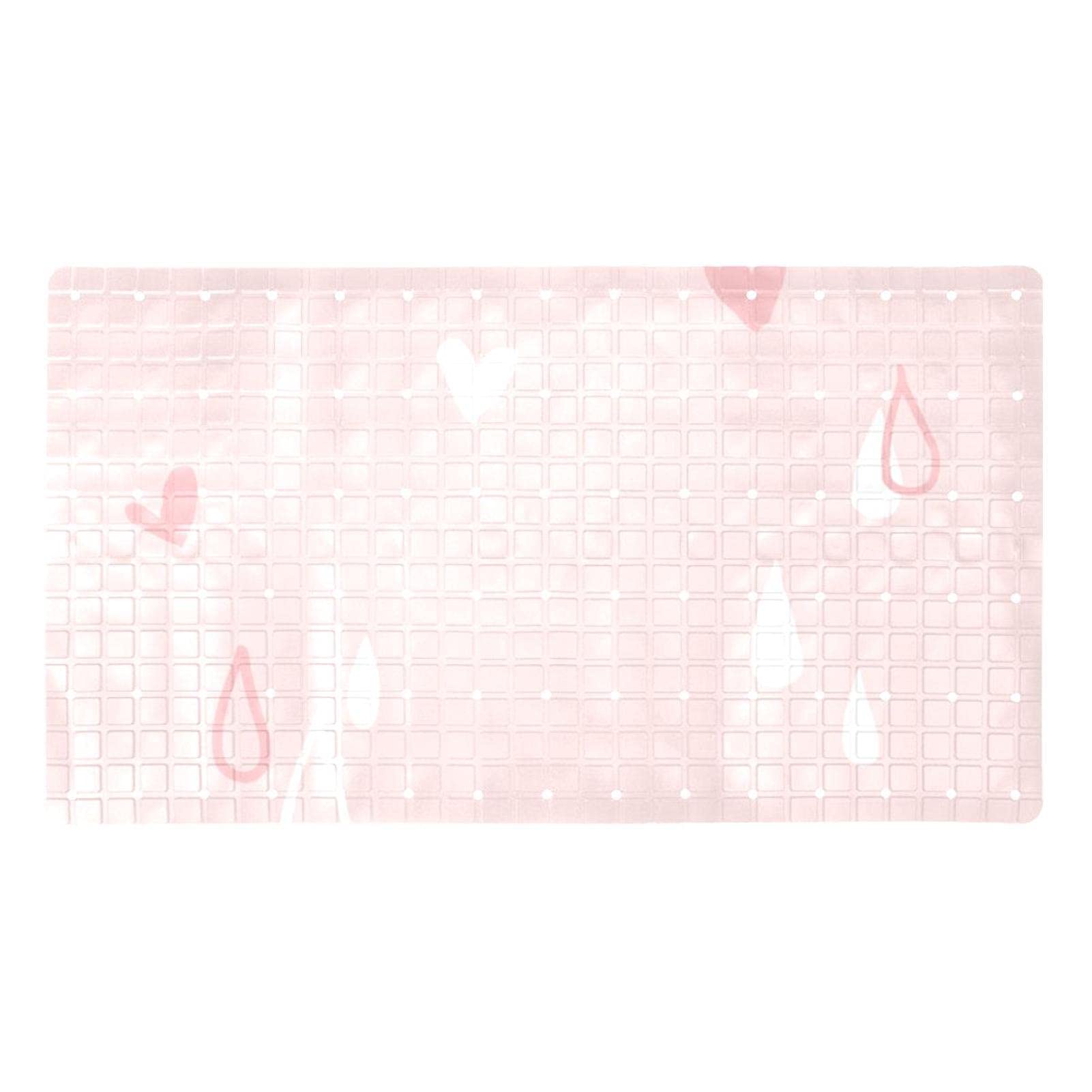 Tapis de bain antidérapant senior pour douche sécurisée en PVC
