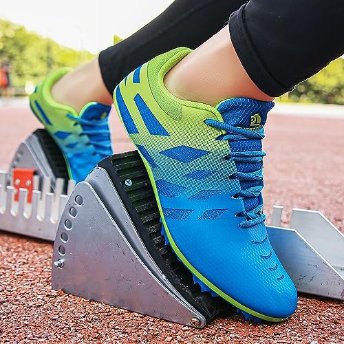 Image of New Track and Field Shoes for Men Women Kids Boys Girls 8 Spikes 100-400 Meter Running Racing Shoes Professional Sprint Sport Sneakers