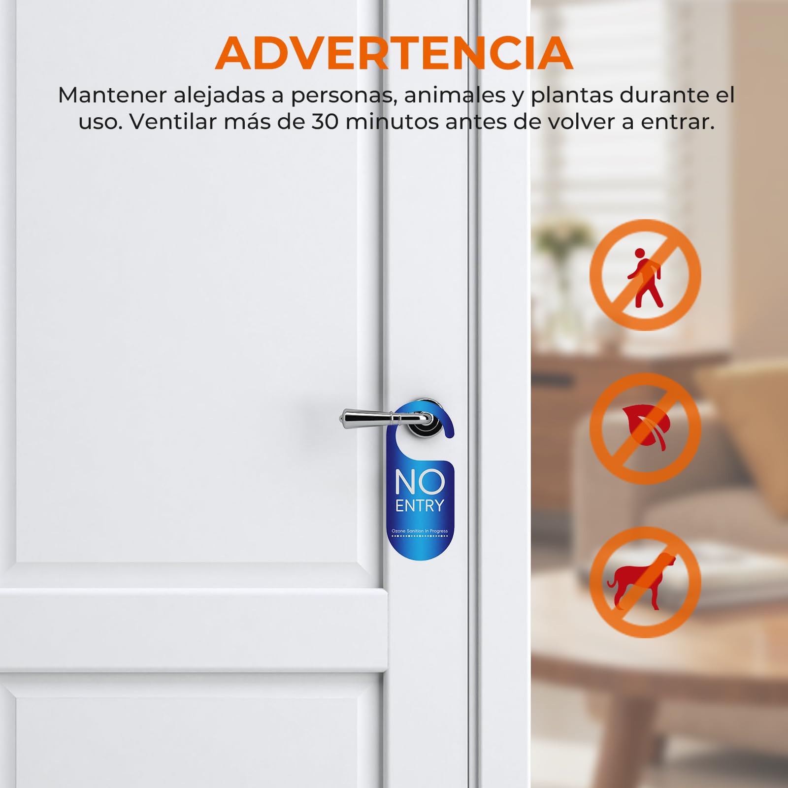 Generador de Ozono 120000mg/h - Ozono Purificador de Aire con Temporizador 2H,Maquina Ozono Portatil,Desinfección y Desodorización,para Hogar Coche Cocina Oficina Sótano,Área Hasta 500㎡