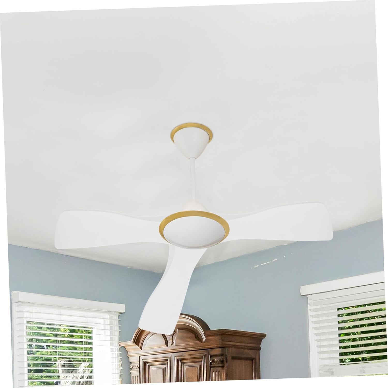 3pcs Plastic Fan Blades for Ceiling Fans Traditional Style Replacement Blades for Powerful Air Circulation Minimalist Design for Living Room Bedroom Decor