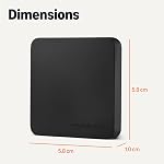Amazon Basics Portable External SSD, 1TB, 2000MB/s Speeds, USB 3.2 Gen 2, IP65 Water & Dust Resistant, Black