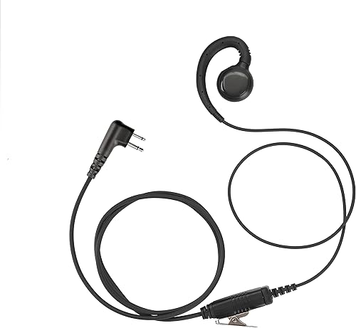CP100d CP200 - Auricular de radio compatible con Motorola BPR40 CLS 1110 1410 VL50 RDM2070D DLR1020 Walkie Talkie de 2 pines anillo C Auriculares de