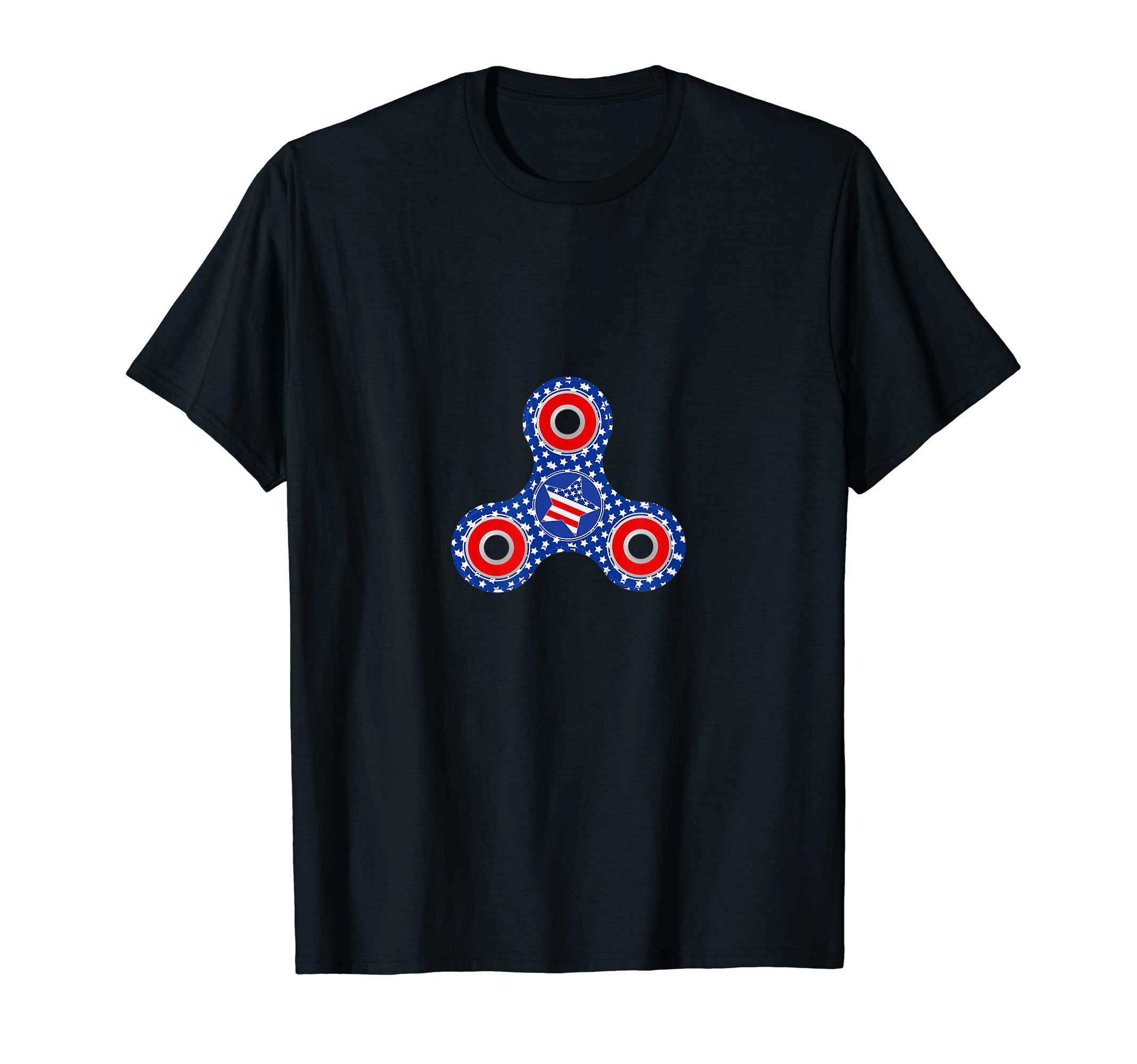 Fidget Spinner TeesPatriotic Fidget Spinner T-Shirt Gifts for Kids T-Shirt