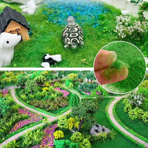 Image of SAMVARDHAN Artificial Grass Powder for Craft Decor Micro Landscape Decoration & Building Model Material,30g