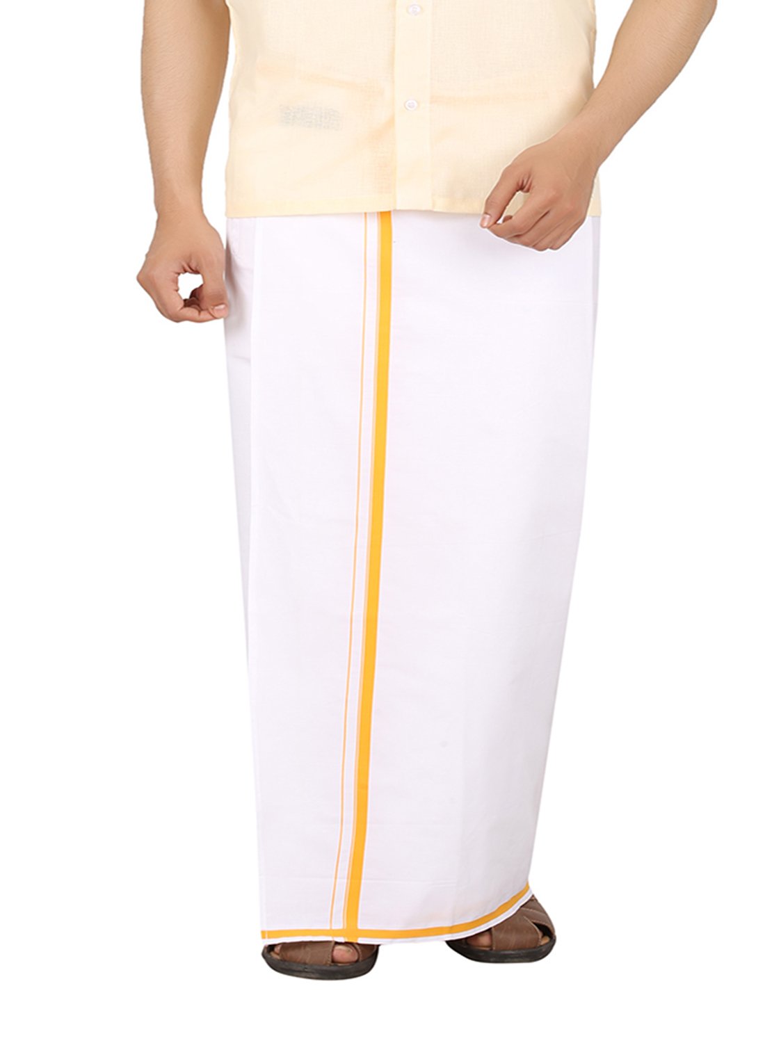 prakasam cotton Mens White cotton Dhoti-picture-38