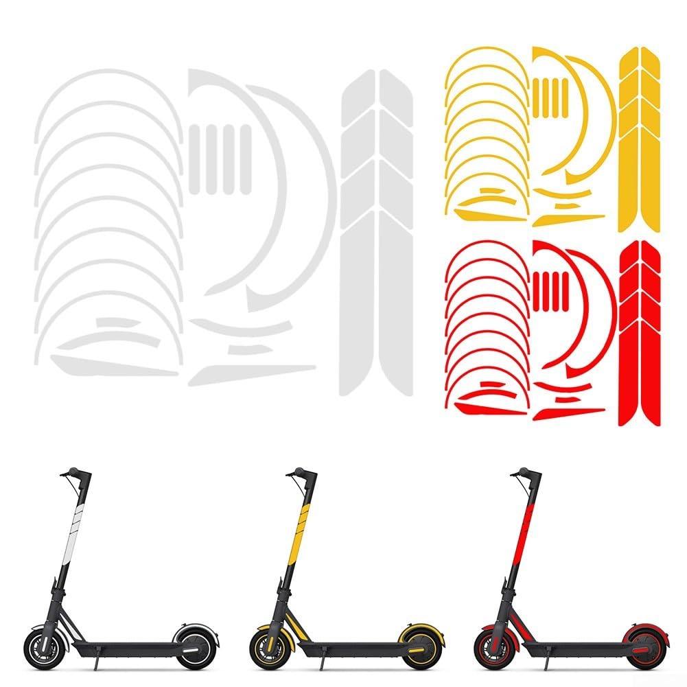 Autocollant Réfléchissant Fourche Arrière Pour Trottinette Ninebot Max G30 - AM