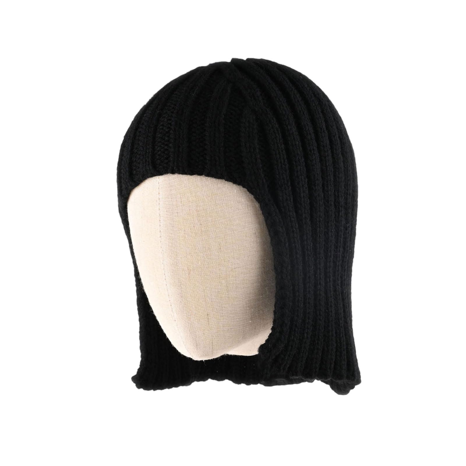 Maxtonser Womens Fashion Knit Hat Headwrap Unique Wigs Design And Warm EarFlaps For Winter Styles Photo Props