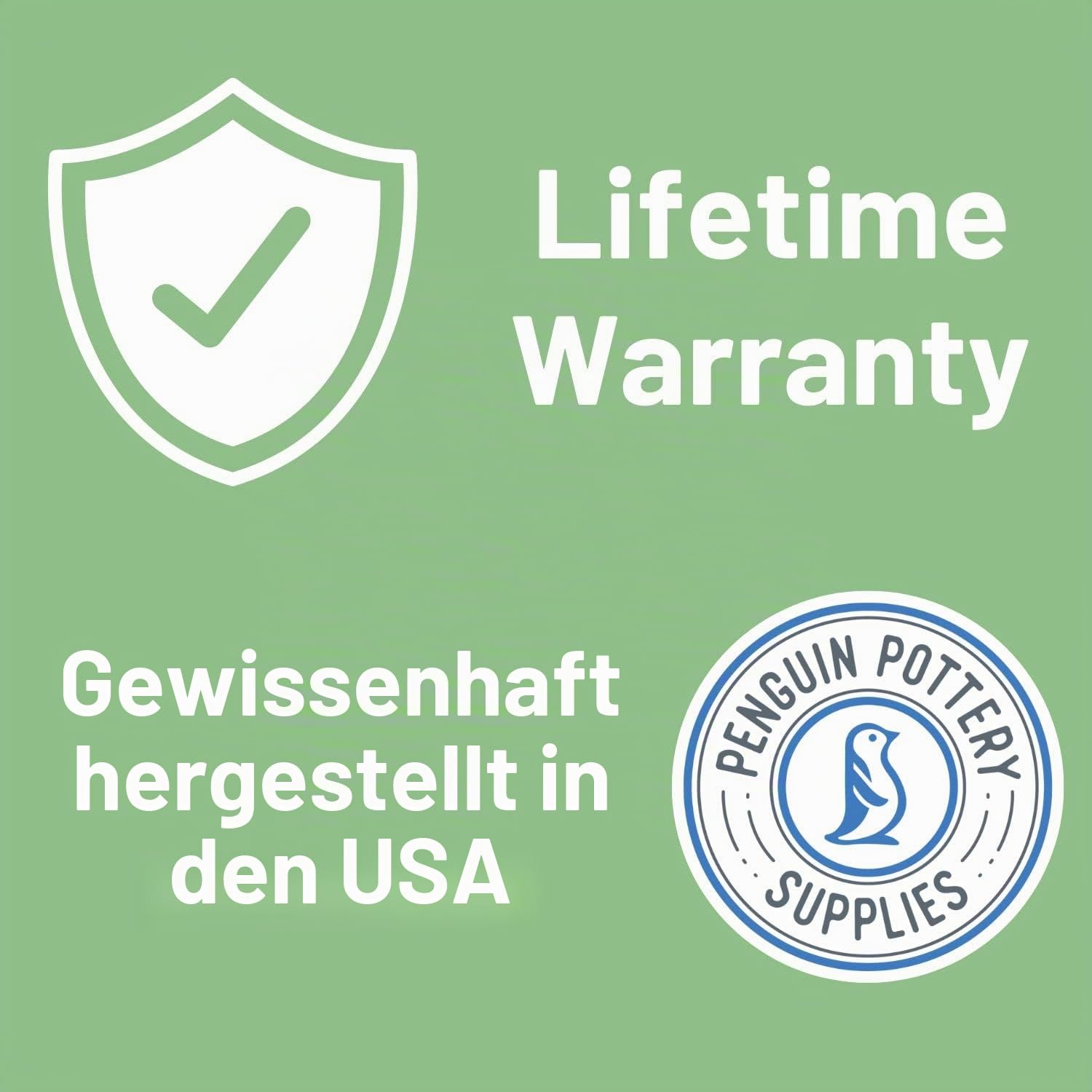Penguin Pottery - Premium Keramikwachs beständig gegen Steingut Glasur, Keramik beständig Ton und Keramik Glasuren - Alternative zu Latex Resist for Pottery - Keramik-Kit für Keramik - 1