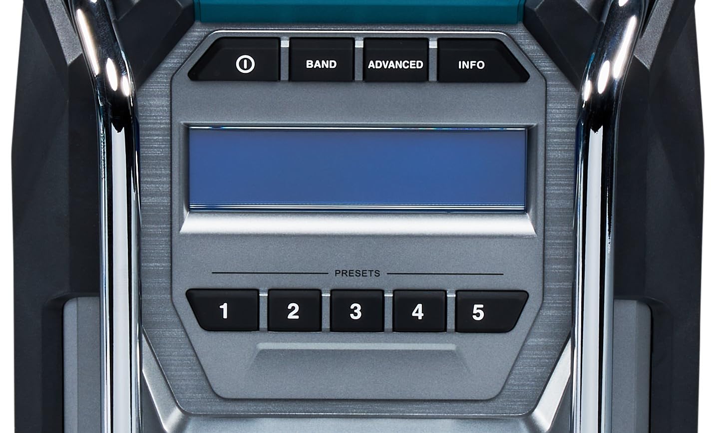 Makita MR003GZ Akku-Baustellenradio Auxiliary Schwarz, Türkis