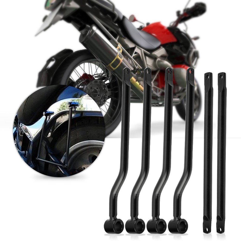 Borse Moto Laterali - Supporto Borse Laterali Moto Barra Di Supporto Moto Staffa Nera Per Bordo Moto Borse Laterali Moto Impermeabili Supporto Per Borse Laterali Universali Per Moto Per