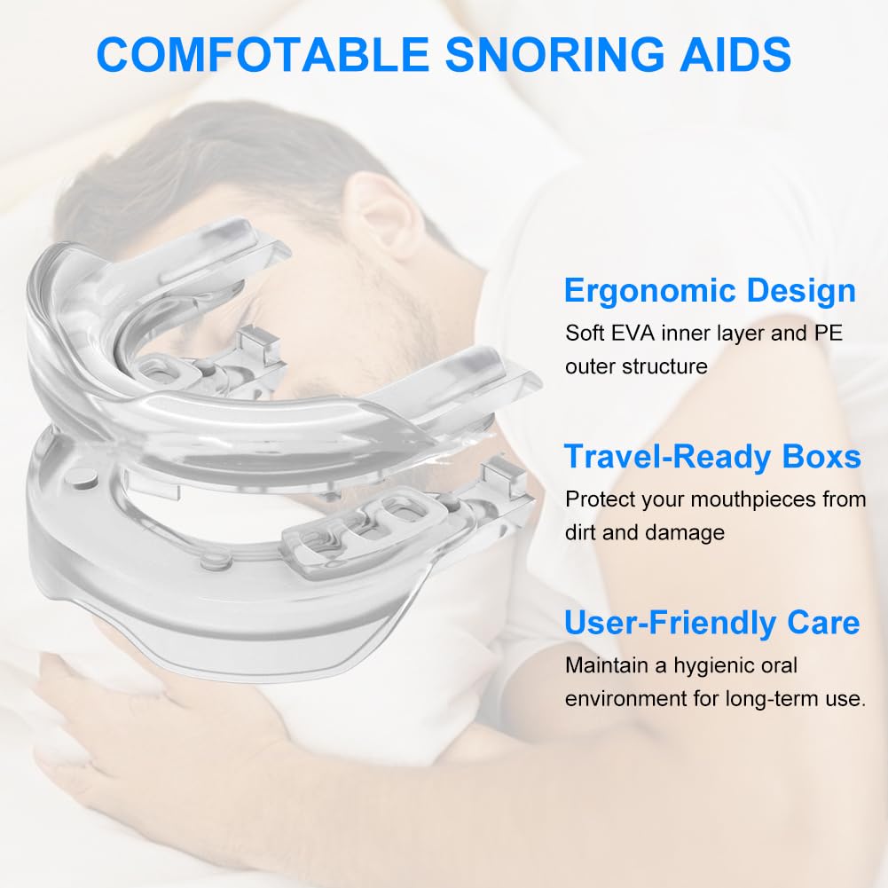 Ferula Antironquidos, Aparato para No Roncar, Dispositivo Antironquidos, Anti Ronquidos para Dormir, Ferula Dental Bruxismo, Anti Snoring Mouth Guard, Protector Dental Dormir, Boquilla Antirronquidos