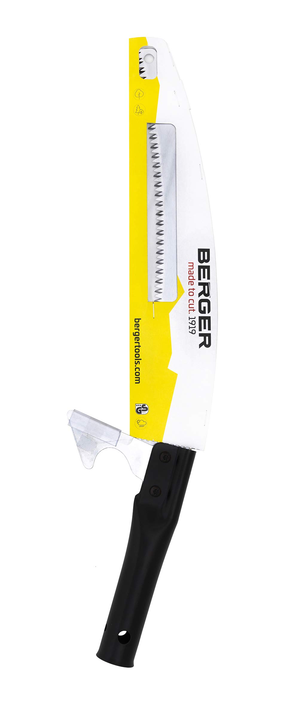 Berger serrucho para pértiga ArboRapid 63912, longitud: 33 cm sierra para pértigas telescópicas para cortar ramas