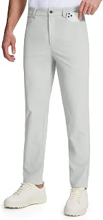 Mens Golf Pants 5 Pockets Stretch Work Dress Pants 28"/30"/32" Lightweight Casual Slacks