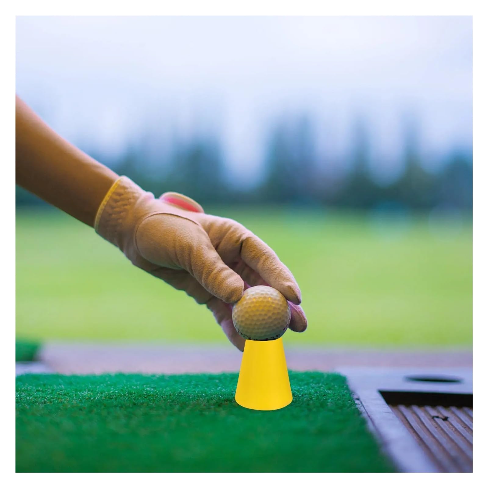 24 Stück Golfballhalter Golf Tees Gummi Flexibles Trainingszubehör Übungsständer for Indoor Outdoor Golf Tees