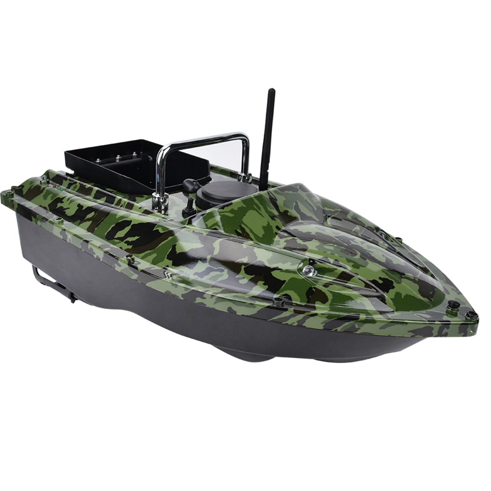 Fish Bait Boat, 500m Telecomando RC Esca da Pesca Bait Boat Wireless Night Fish Finder con Luce a LED(Unione Europea)