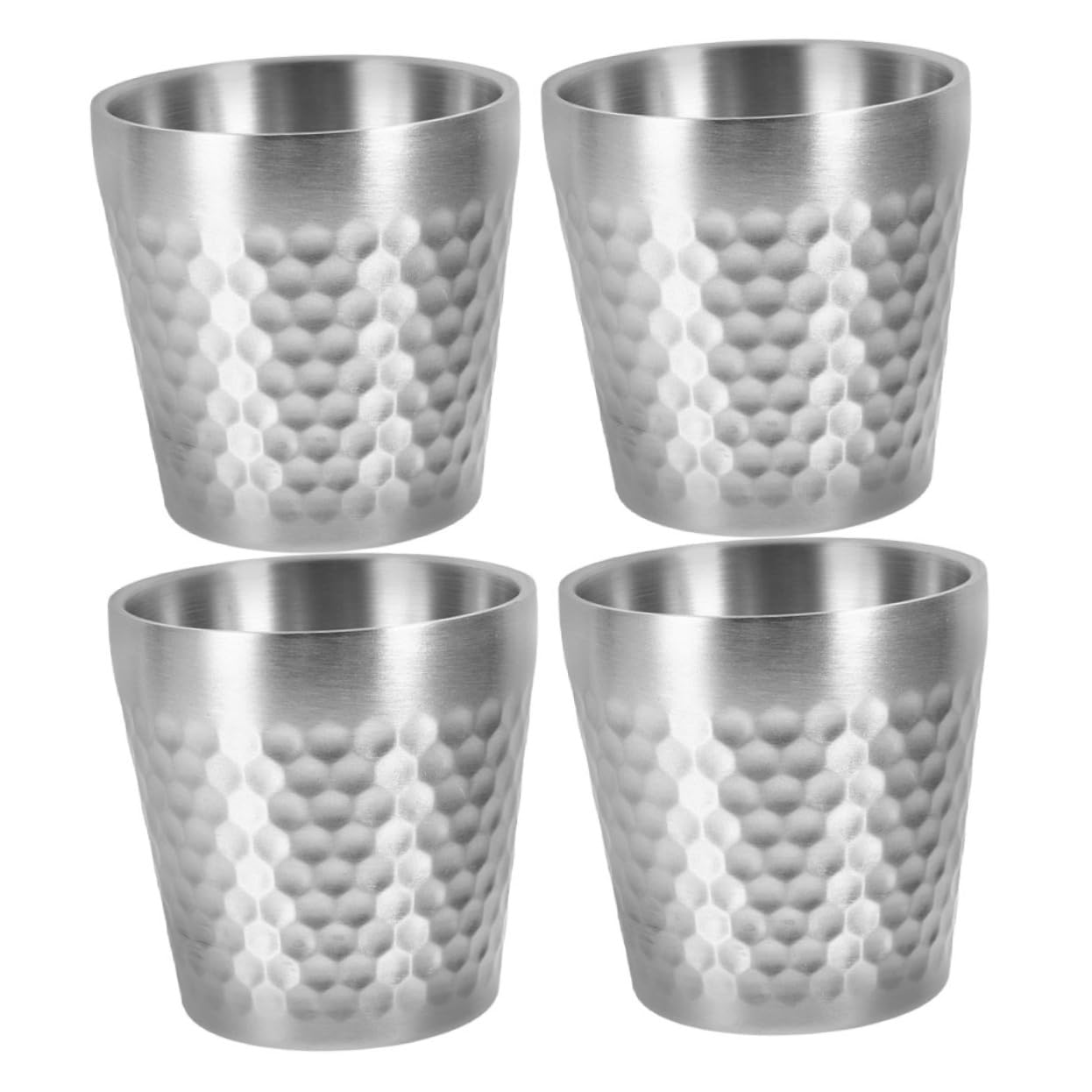 Taza de cafe para camping de acero inoxidable de 175ml resistente a golpes