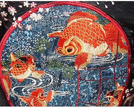 Amazon | [花旅楽団] ハナタビガクダン 桜金魚鉢柄 刺繍 リバーシブル