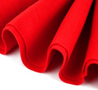 Barcelonetta | Acrylic Felt Fabric | 72'' Inch Wide | 1.5mm Thick | DIY Arts & Crafts, Sewing, Cushion and Padding (Red, H...