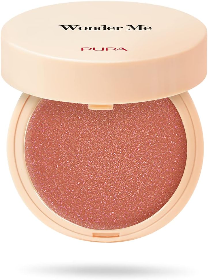 Pupa Blush Wonder Me Natural Effect Face Powder with Hyaluronic Acid, Perfected Cheeks Without Stains, Available in 9 Colour Variants (Size 4 g)