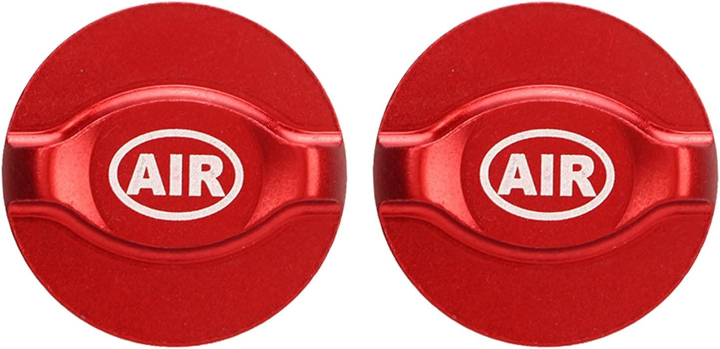 Riding Front Suspension Covers 2Pcs | Red Electroplated Aluminum Alloy Shock Absorption Gas Shoulder Cover | Oxidation - Proof Protection for Mountain Rides/Motorcycles/Off -