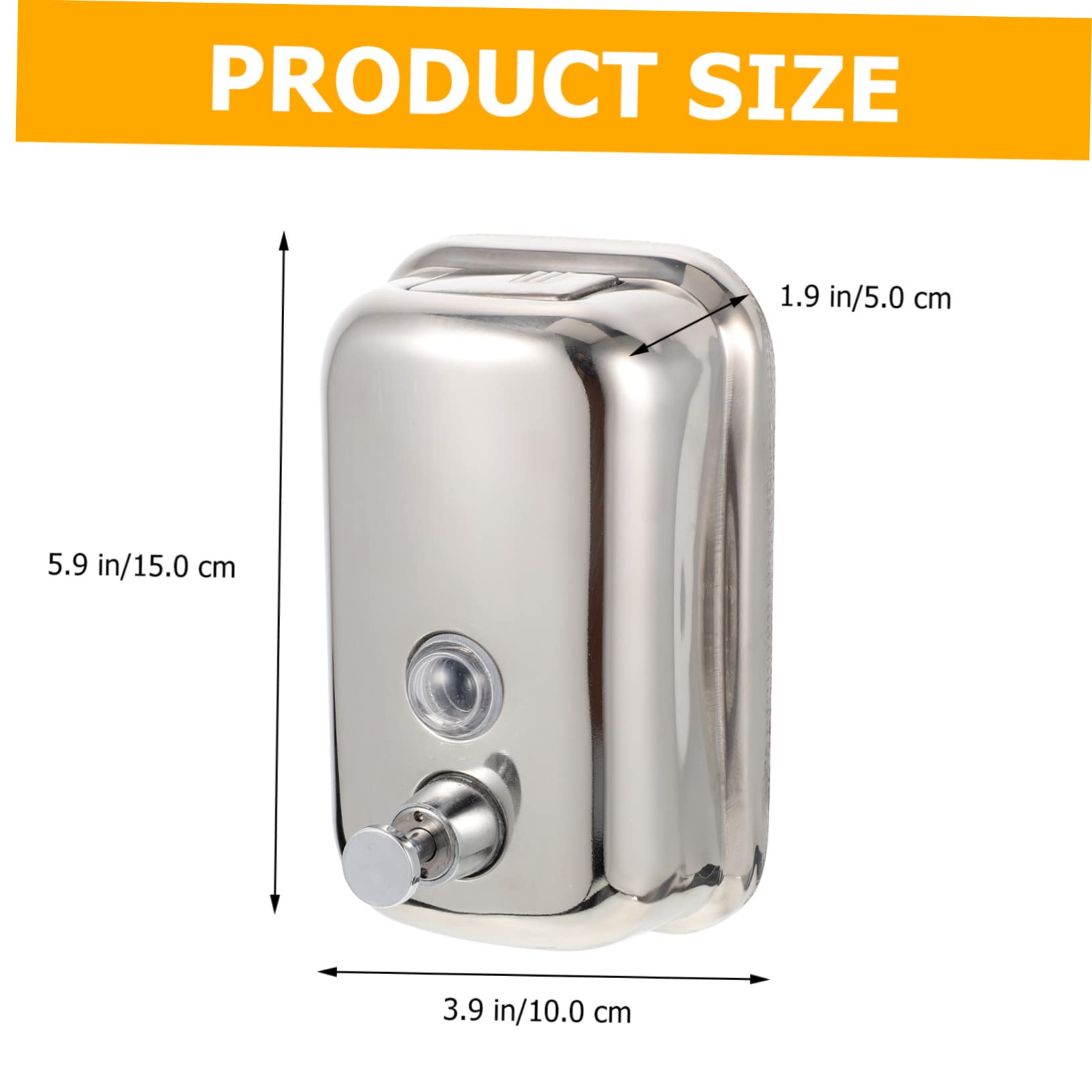 LIFKOME 1Set Wall Mounted Soap Dispenser Lotion Dispenser with Press Design Suitable for Bathroom Kitchen and Commercial Use Durable and Leak Liquid Dispenser