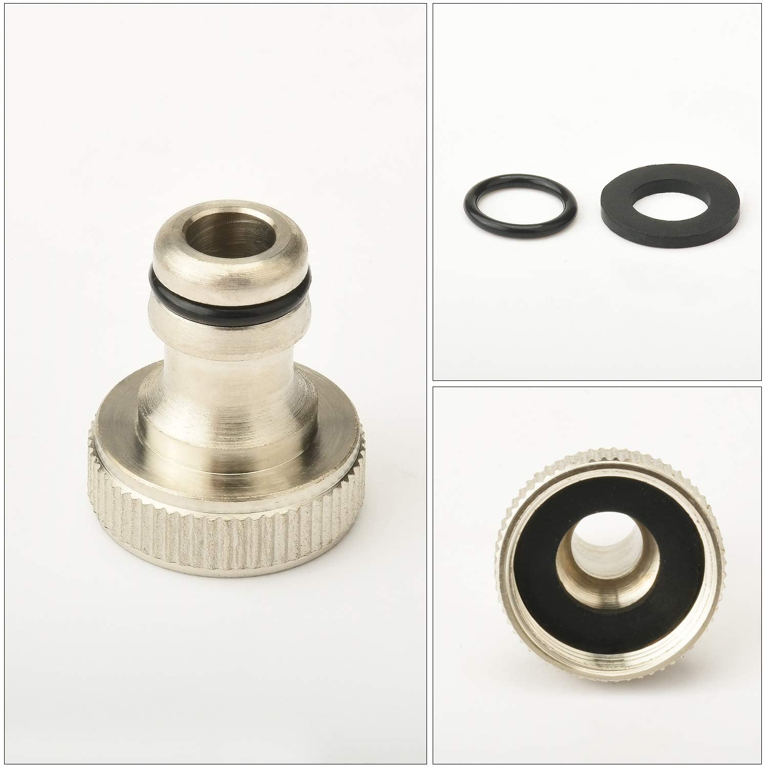 Robinet Laiton 1/2" Pour Cuve 1000L - Adaptateur IBC, Résistant Gel Et Rouille, Jardin/Machine à Laver