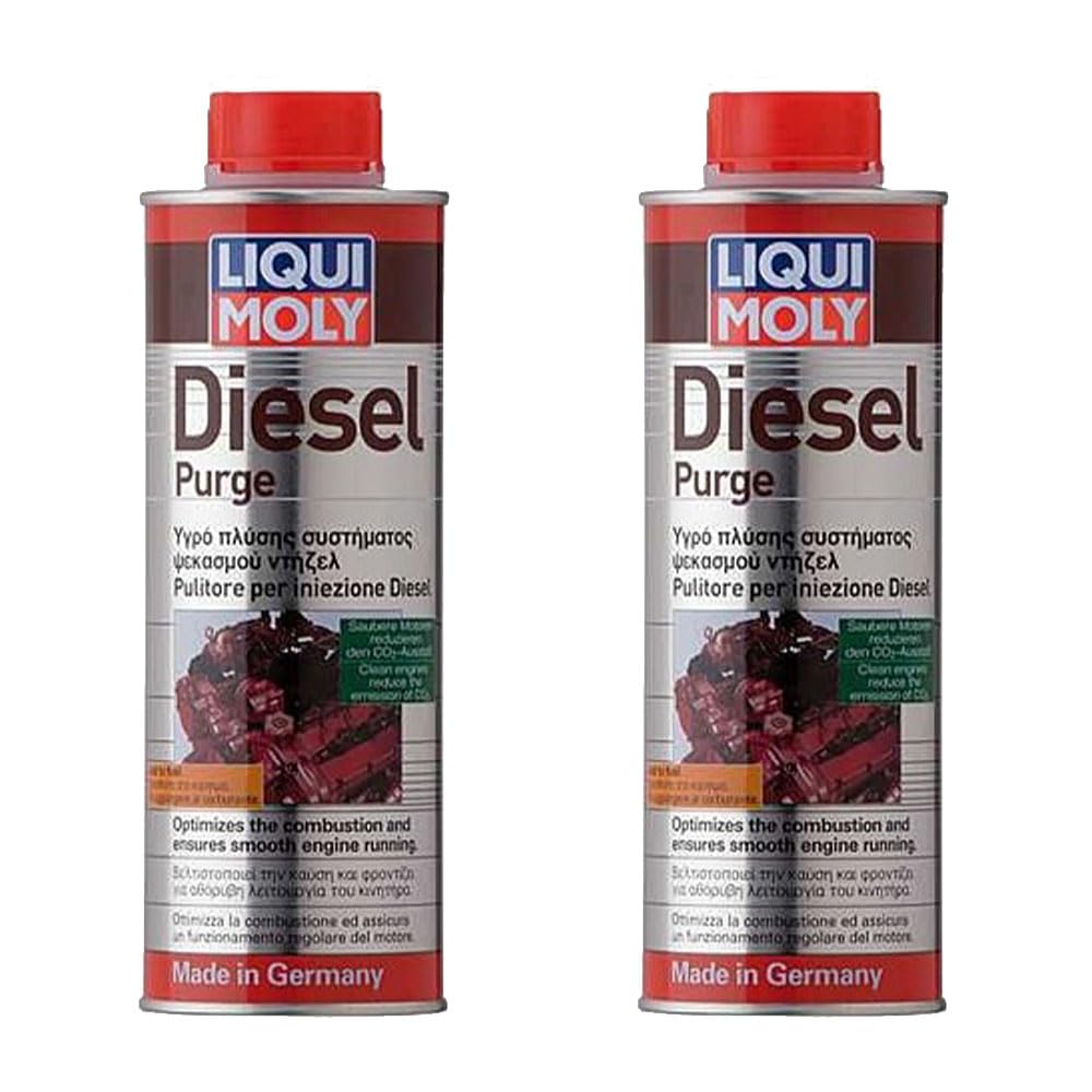 LIQUIMOLY 1811 Diesel Purge ADDITIVO Pulizia INIETTORI Motori Diesel. ELIMINA I DEPOSITI di Sporco dai CIRCUITI di INIEZIONE ED Aumenta Il CETANO. Confezione : Kit PROMOZIONE 2 FLACONI da 500 ML