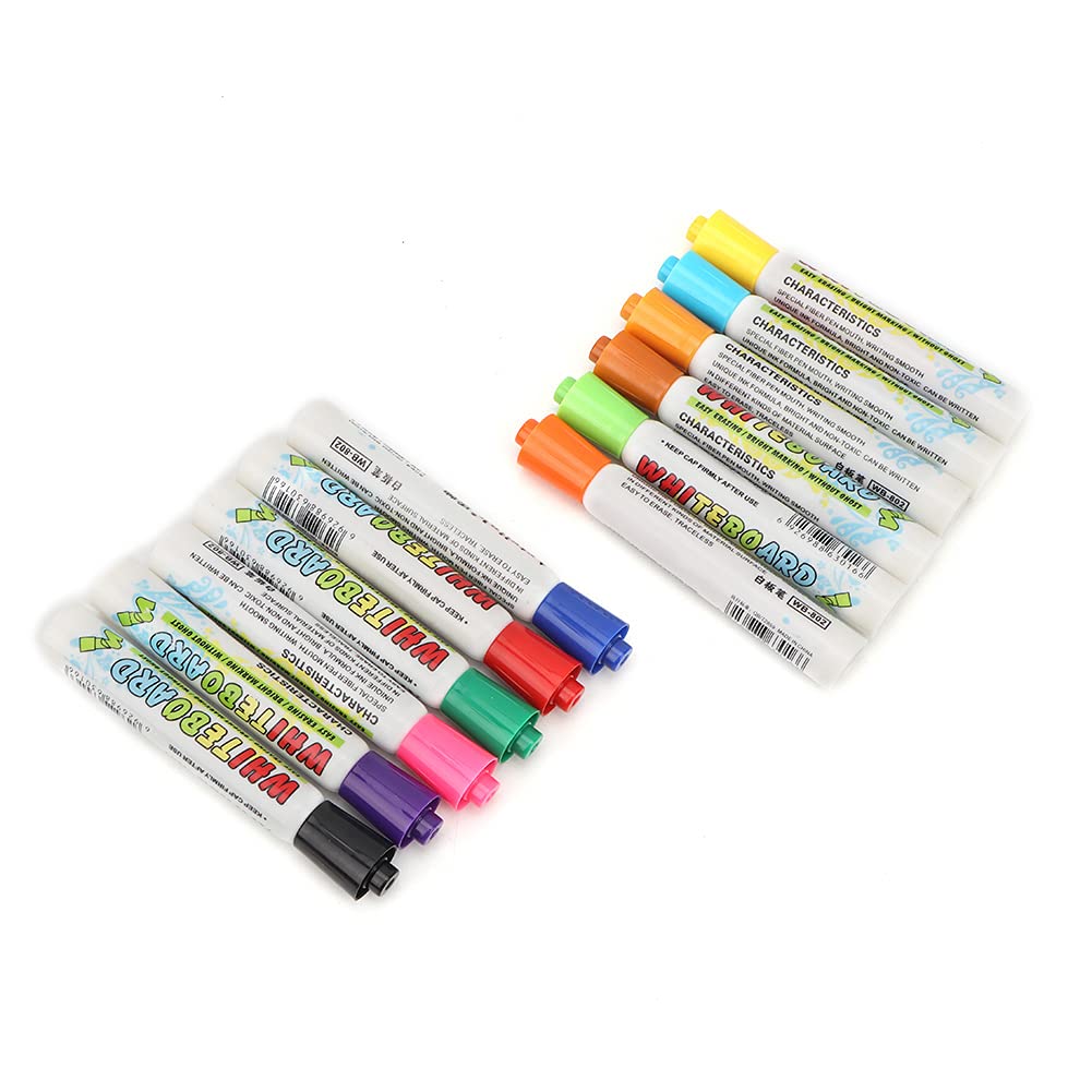 Naroote Chalk Markers, Chalkboard Markers Easy Wipe Chalk Pens with 12 Colors for Marking - Image 3