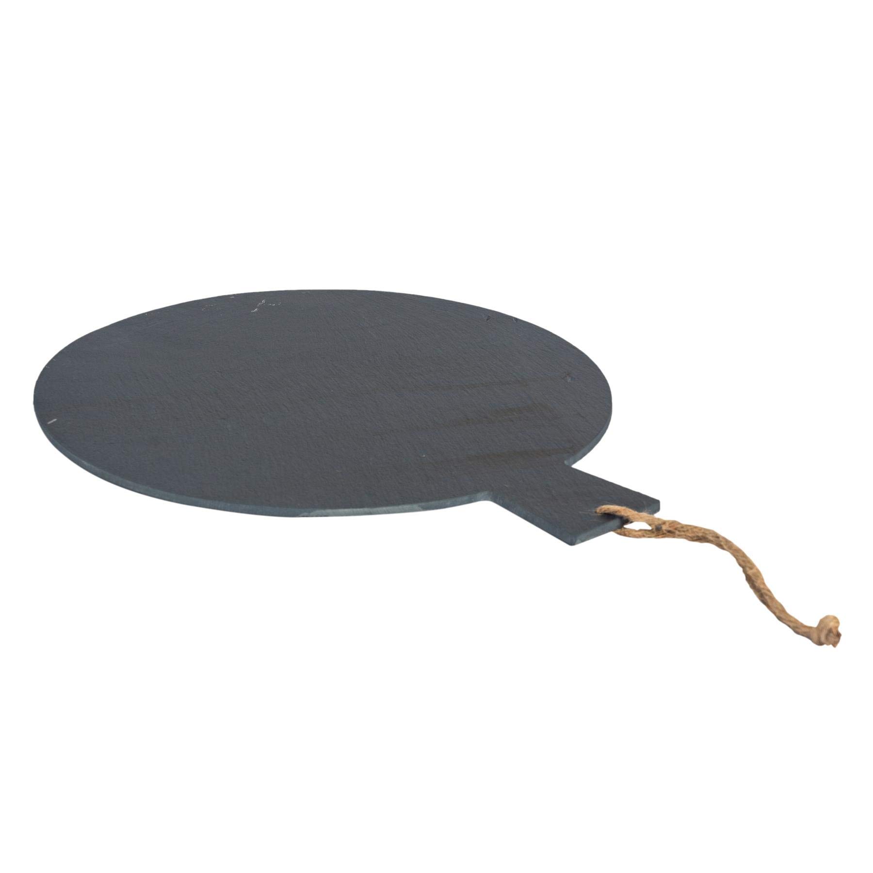 Argon Tableware - Round Slate Serving Paddle - 34cm - Grey