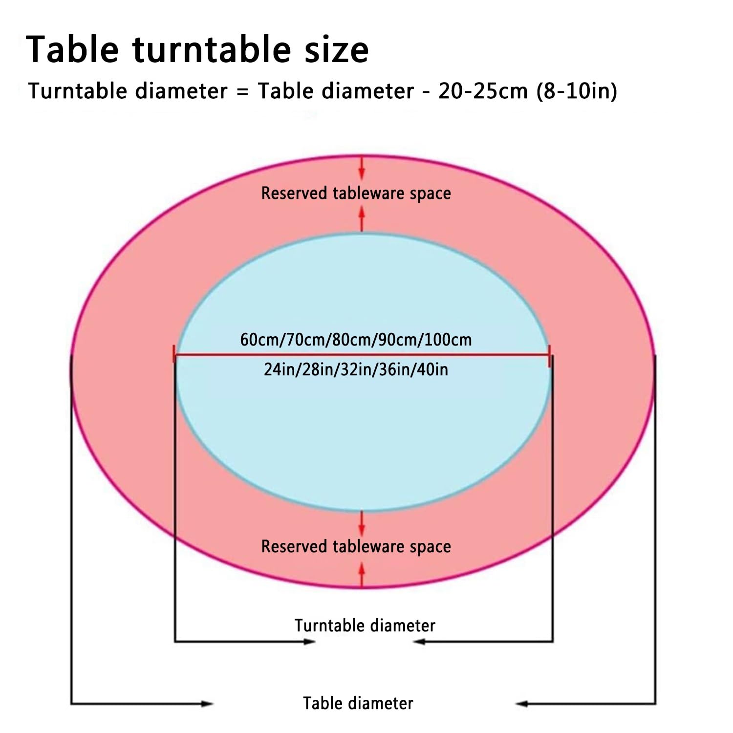 Plateau Tournant Rond pour Table de Cuisine, Plateau Rotatif en Ardoise, Plateau Tournant à Texture de Marbre, pas Facile à Vider, Diamètre 60cm / 70cm / 80cm / 90cm / 100cm(Bluish-white,90c
