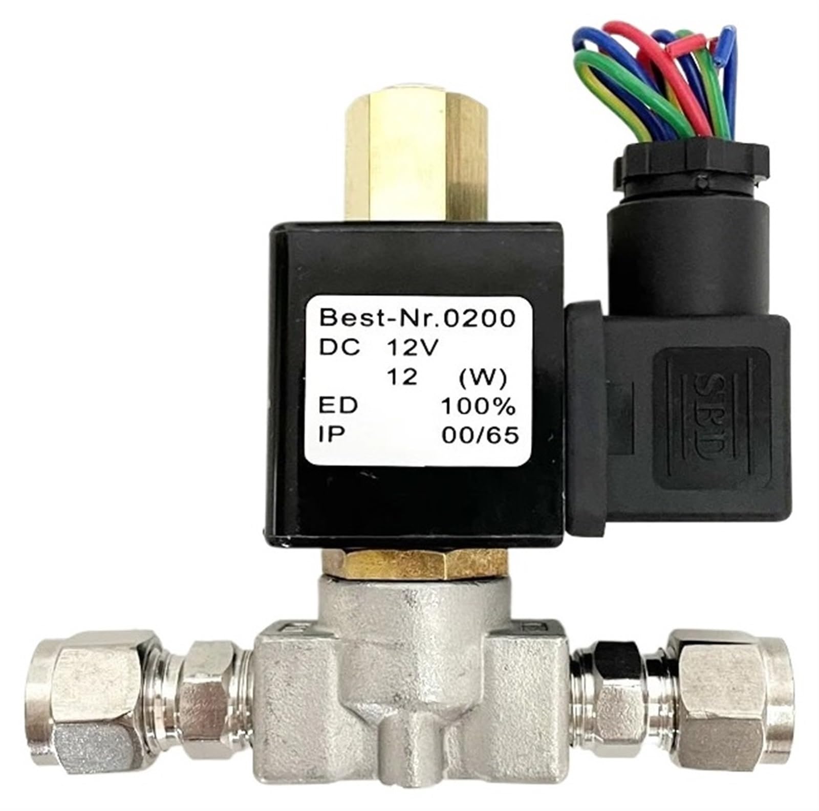 Électrovanne en acier inoxydable normalement ouverte VX2120-08-SS-NO 1/4