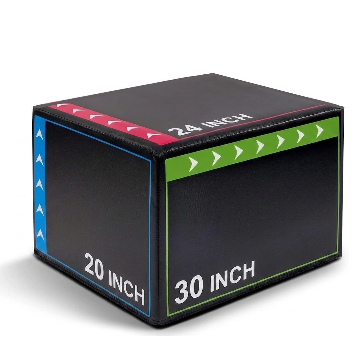 Plyo Weiche Box 3 in 1, Pliometrische Box für Crossfit, funktionelles Training, MMA HIIT Sprungwürfel aus EPE-Schaumstoff, rutschfest, 76 x 61 x 51 cm, Plattform für Zuhause und Fitnessstudio