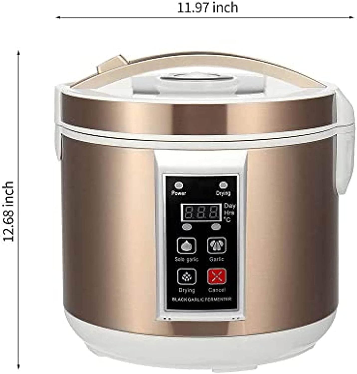 Fermentatore automatico per aglio nero da 90 W, macchina intelligente per la fermentazione dellaglio da 5 l6 l, per aglio, yogurt, natto, riso dolce (6L)
