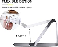 Vista 3 de 12 clips para mantel, clips de mesa de picnic, clip de acero inoxidable, ideal para mantel de mesa, para el hogar, al aire libre, cocina