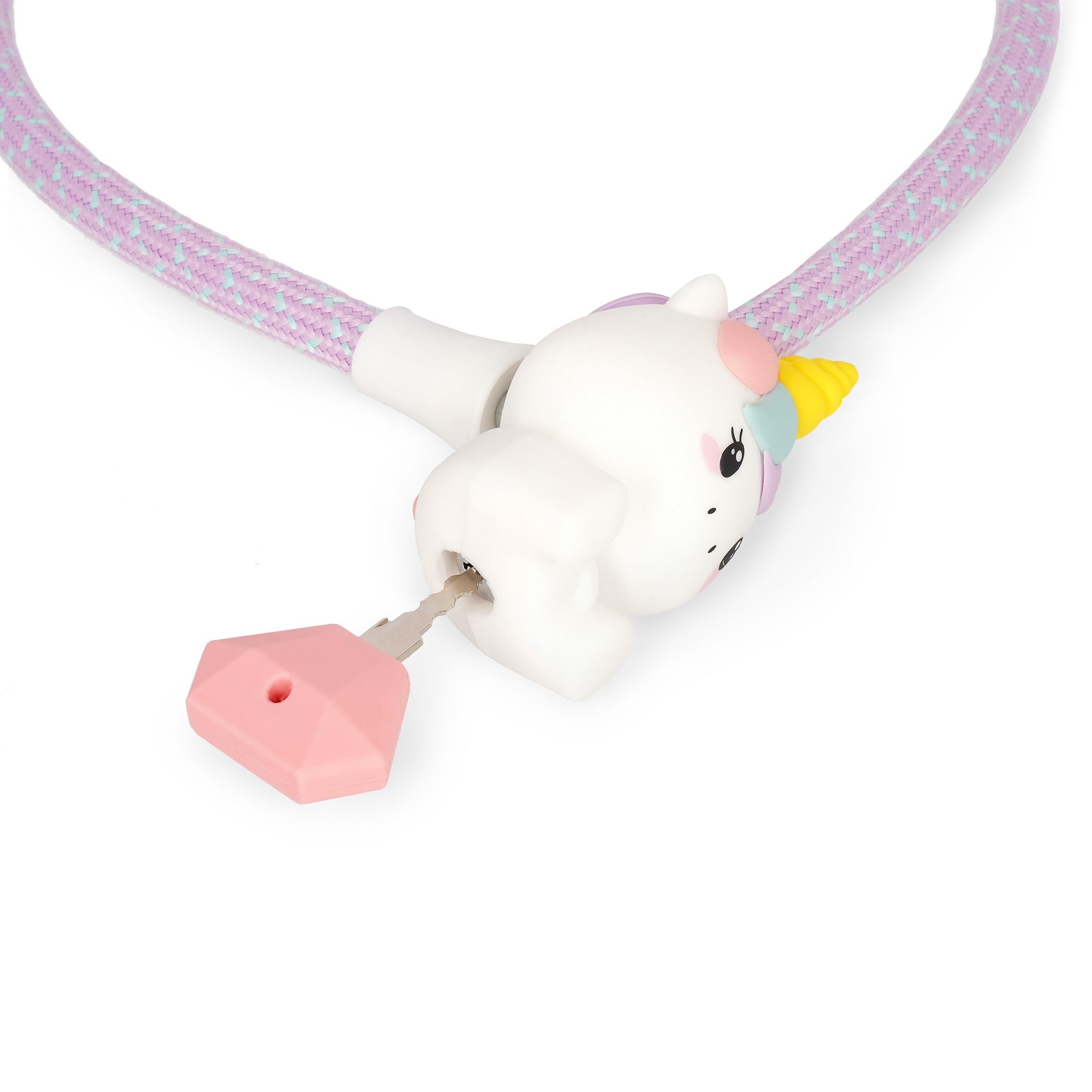 Legami Bike Lock Lucchetto per Bicicletta con Chiave Unicorn 75 cm Accessori Bicicletta Bambini