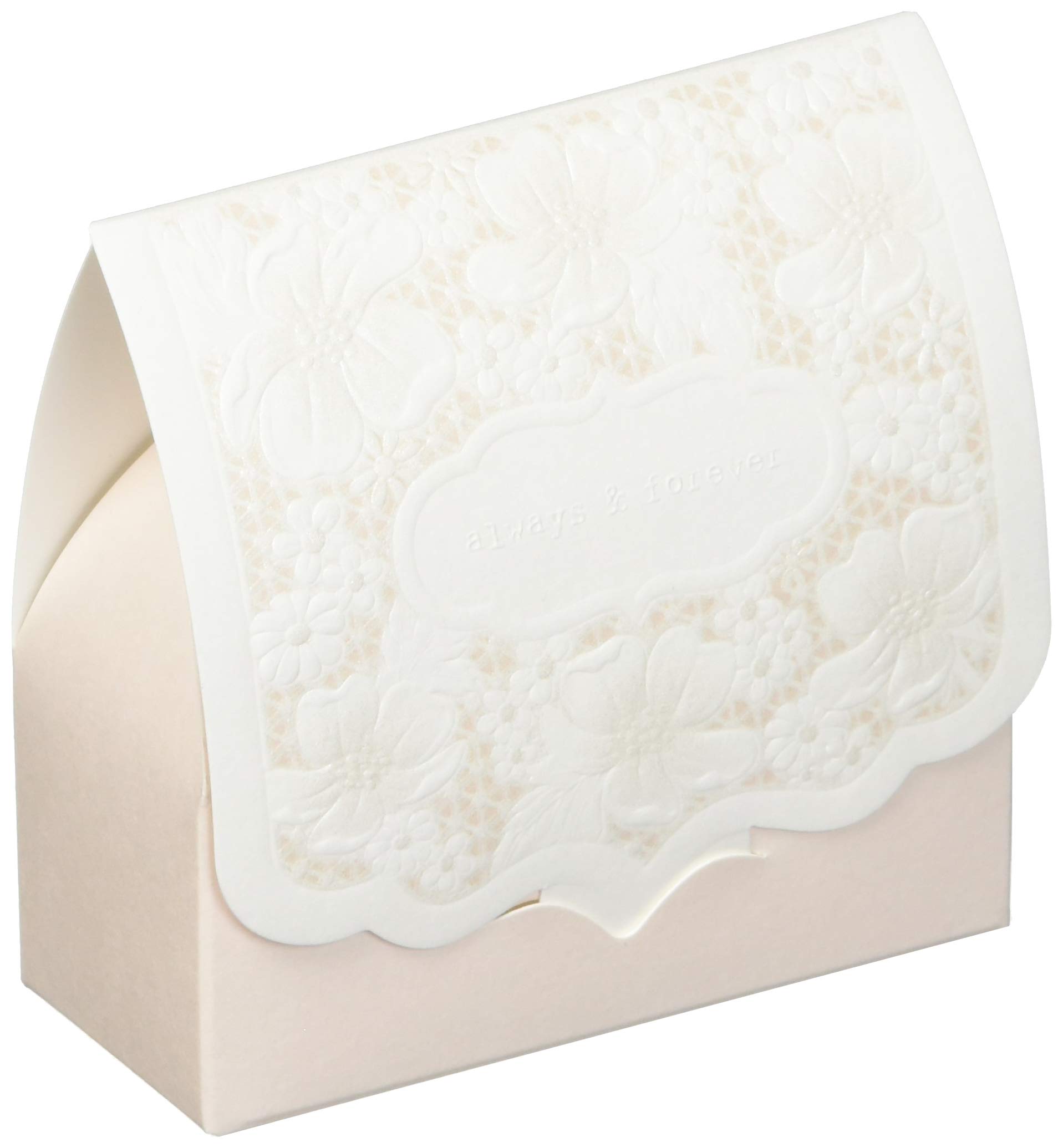 Boîte à dragées blush Jolie Lave Weddingstar au design prestigieux pour réception haut de gamme