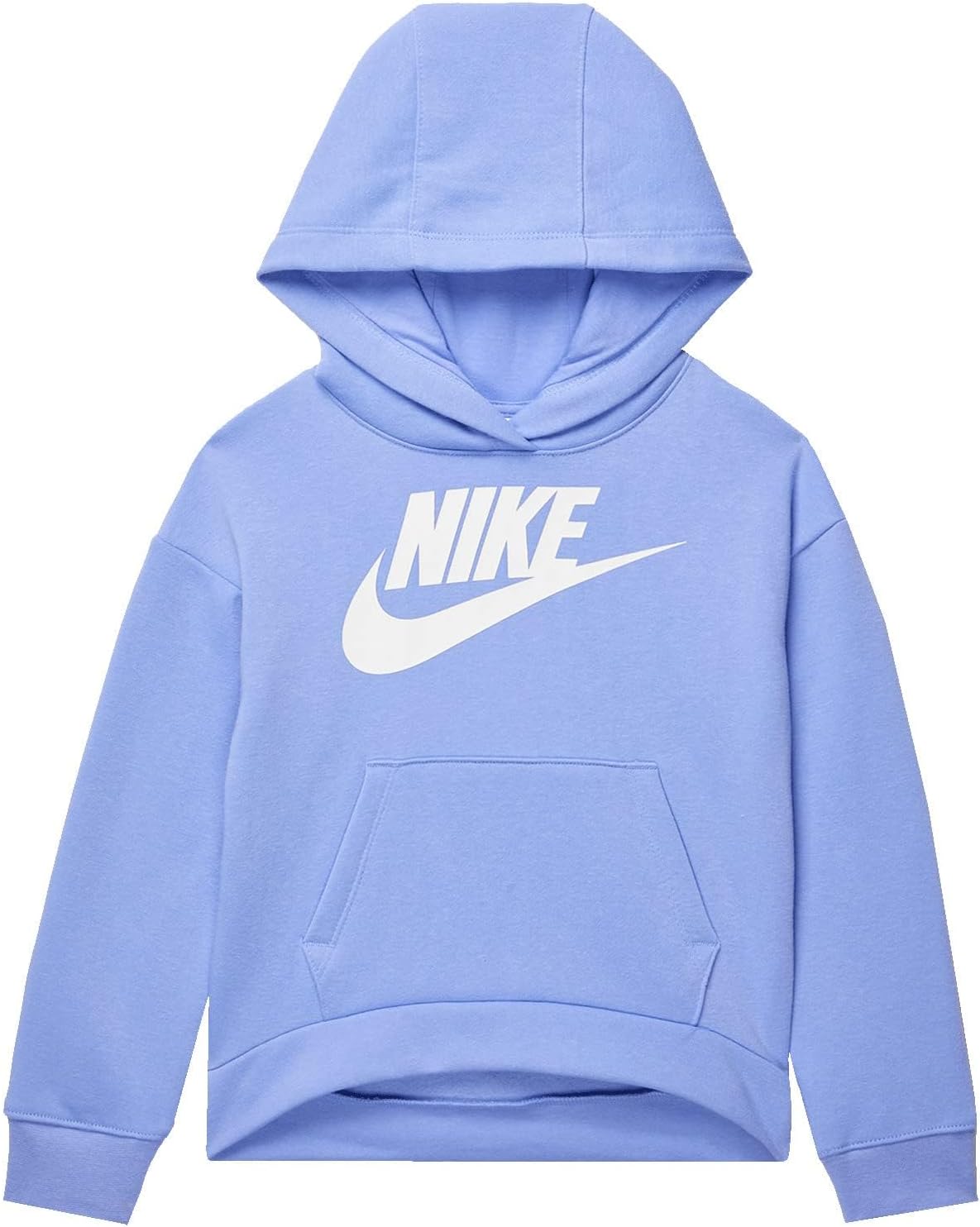 Nike Girl's Club Fleece Hi Low Pullover (Little Kids) Light Thistle 6X Little Kid