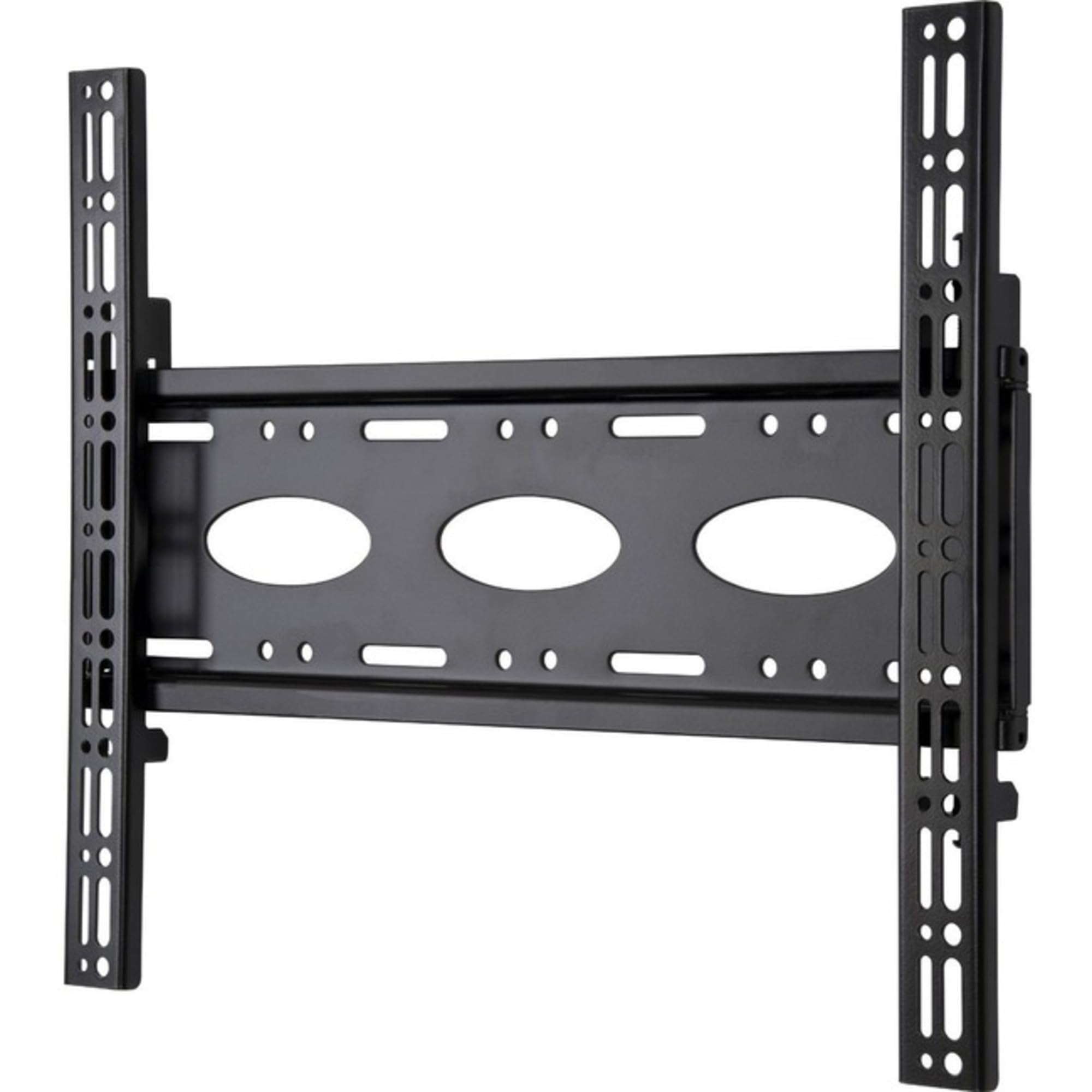 B-Tech BT8441/B Universal Flat Screen Fixed Wall Mount with Lateral Adjustment, Suitable for Medium to Large Screens up to 80kg, Collar compatible for Pole Mounting (VESA 400) – Black
