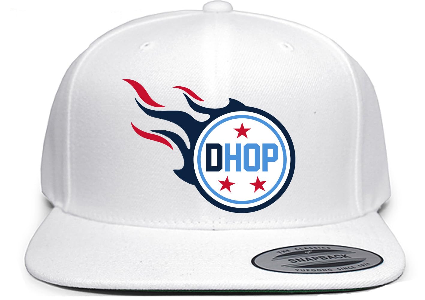 GenericSnapback White Tennessee Hopkins Logo Hat