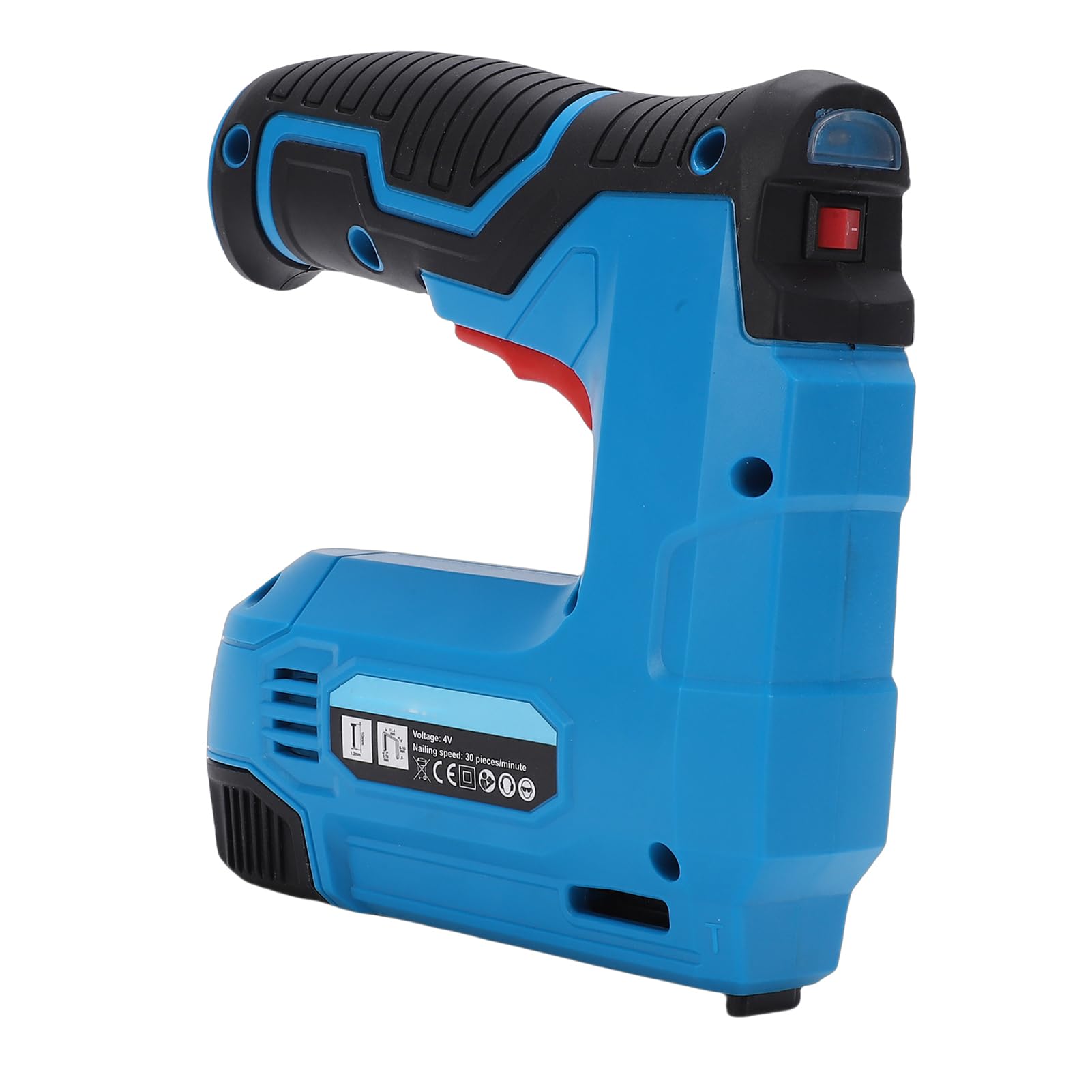 Kit Brad Chiodatrice Cordless 2000mAh Pistola Sparachiodi Ricaricabile Alimentata a Batteria Agli Ioni di Litio con 1000 Graffette e Chiodi 30/min per Decorazione Paviment