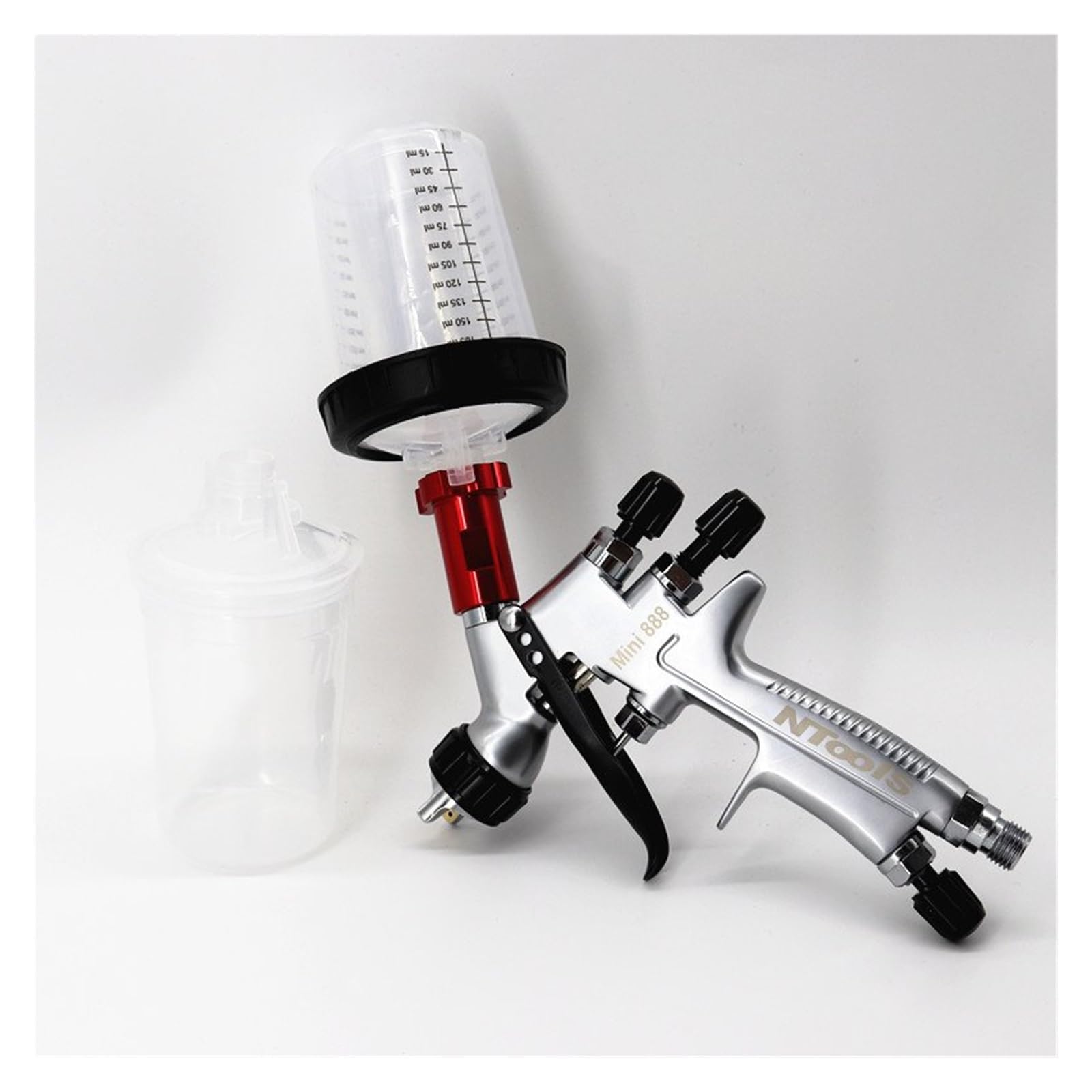 Tasse de mélange de peinture et pistolet de pulvérisation avec adaptateur buse 1.2mm