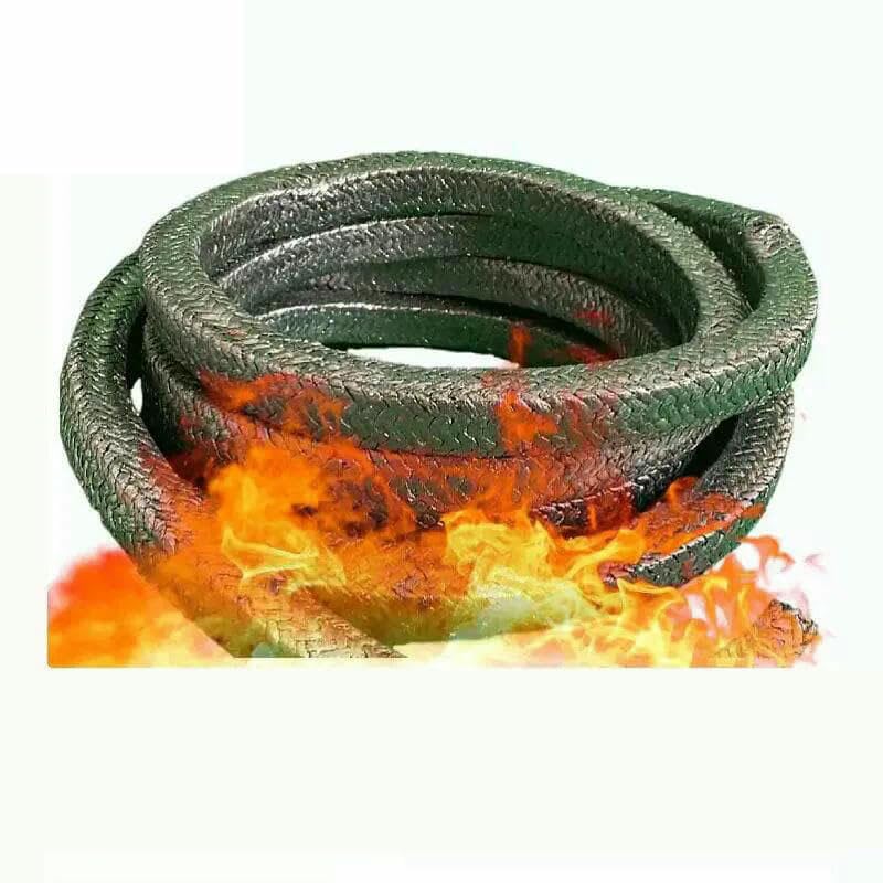 Empaquetadura de grafito de 3x3, 4x4, 6x6, 8x8, 10x10, 12x12 mm. Alambre de grafito expandido, suave, flexible, resistente al desgaste y al calor, negro, 10 x 10 mm, 2 m.