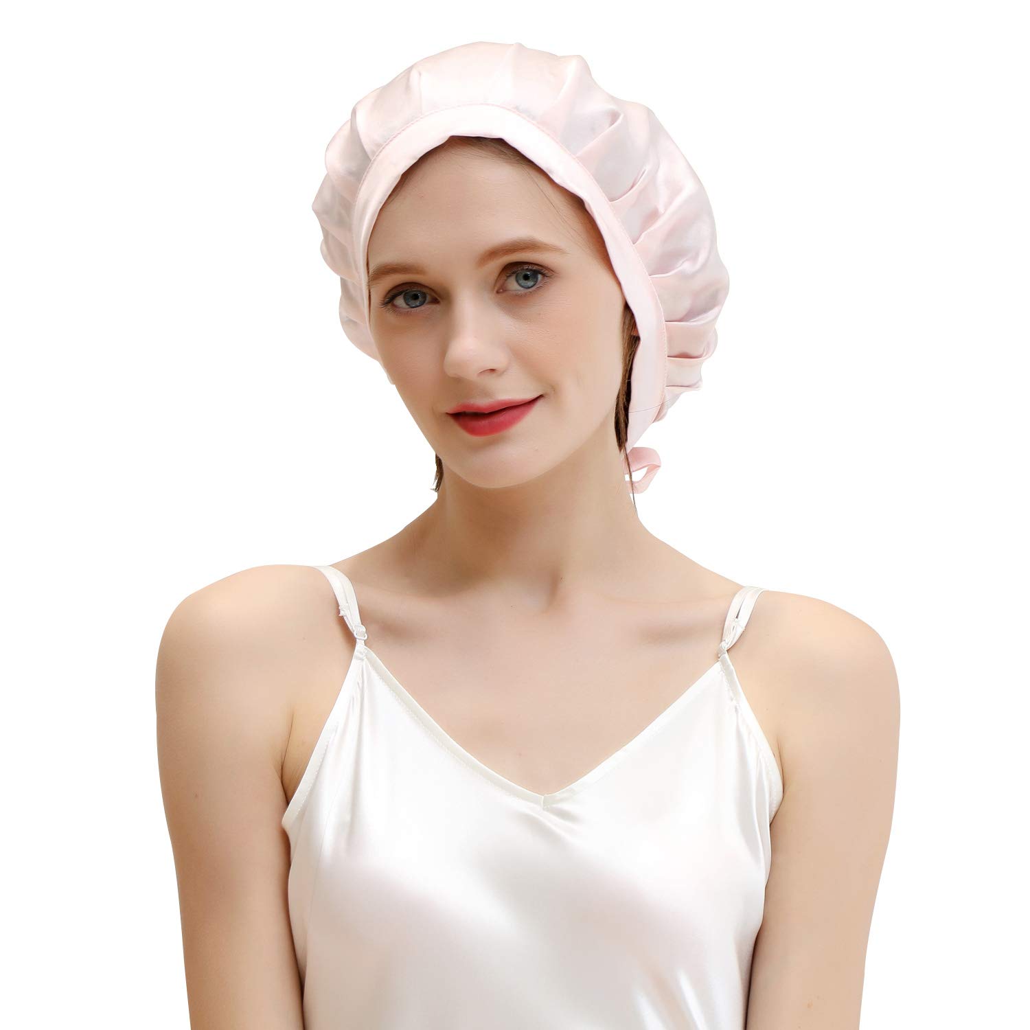 ZIMASILK 100 Mulberry Silk Sleep Cap for Women Hair Care