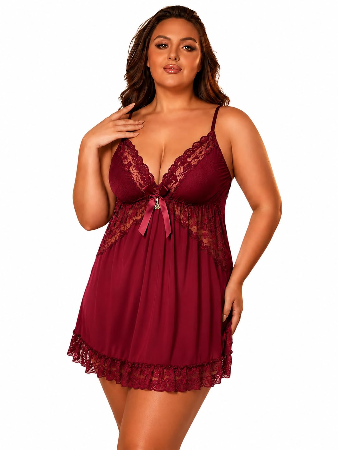 sonalvu Women's Chemise Baby Doll Lingerie Nightwear-picture-28