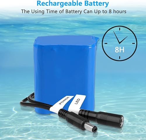 Miniatura 5 de anysun - Cámara de pesca subacuática, cámara de pesca en hielo, cámaras de video portátiles, buscador de peces con monitor HD de 7 pulgadas y 12