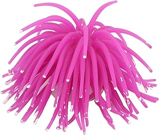 Simulation Luminous Glowing Artificial Coral Plant Ornaments, Aquarium Safe Coral Decor for Fish Tank Aquarium Decoration(purple)